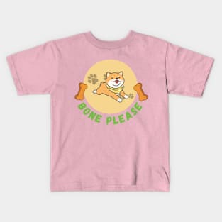 Bone please concept for dog lover Kids T-Shirt